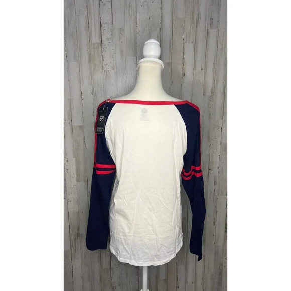 NWT NHL Washington‎ Capitals Women's Large Raglan Long Sleeve T-Shirt - Picture 4 of 5